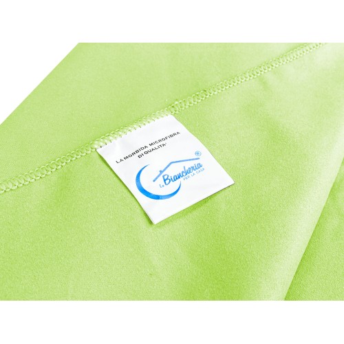 ENSEMBLE DE SERVIETTES EN MICROFIBRE VERT ACIDE 1+1 Visage et Invité