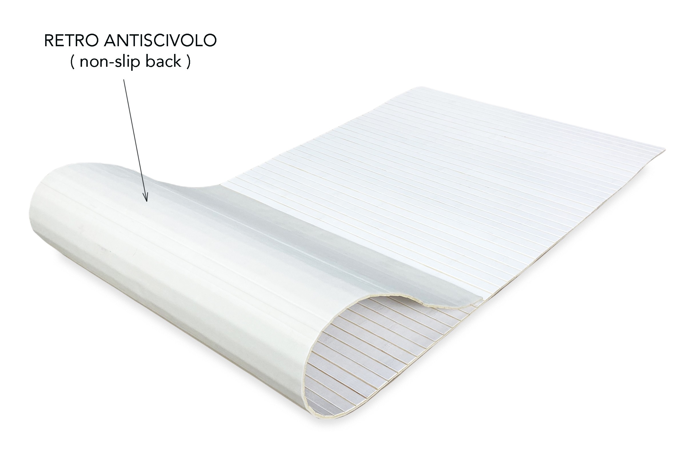 Tappeto In Bambù Legno Woody 50x240 Cm - Antiscivolo, Per Cucina, Bagno, Ingresso, Sfumato Arancio - Foto 4