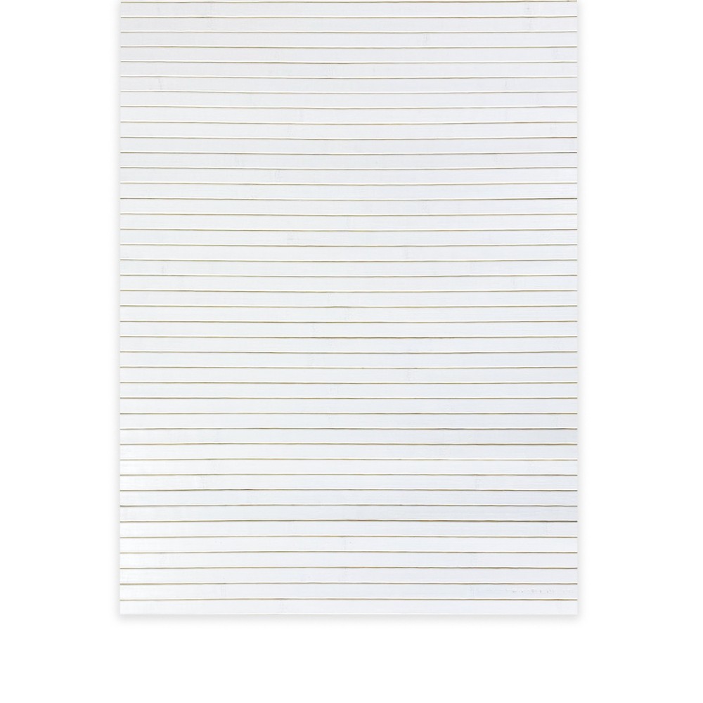 KITCHEN RUG IN WOOD bamboo WOODY plain WHITE