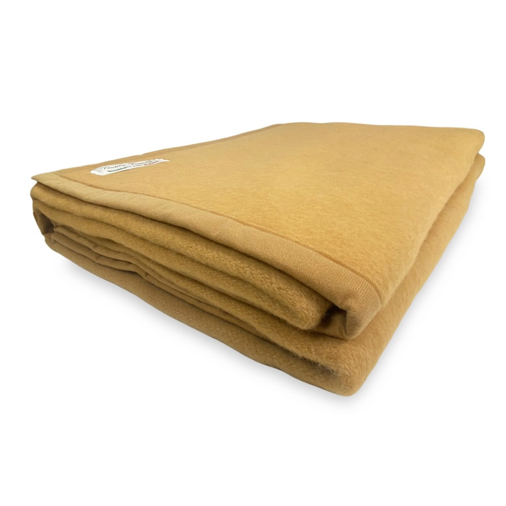 COPERTA IGNIFUGA SPRING antifiamma Peso Medio 1.0 ANTIFUOCO CLASSE 1 omologata MADE in ITALY Nocciola