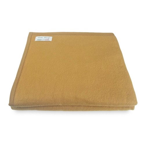 COPERTA IGNIFUGA SPRING antifiamma Peso Medio 1.0 ANTIFUOCO CLASSE 1 omologata MADE in ITALY Nocciola
