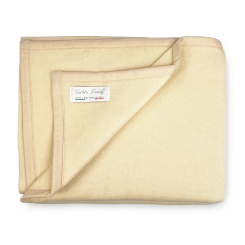COUVERTURE IGNIFUGE SPRING ignifuge Poids moyen 1.0 IGNIFUGE CLASSE 1 approuvé MADE in ITALY Beige