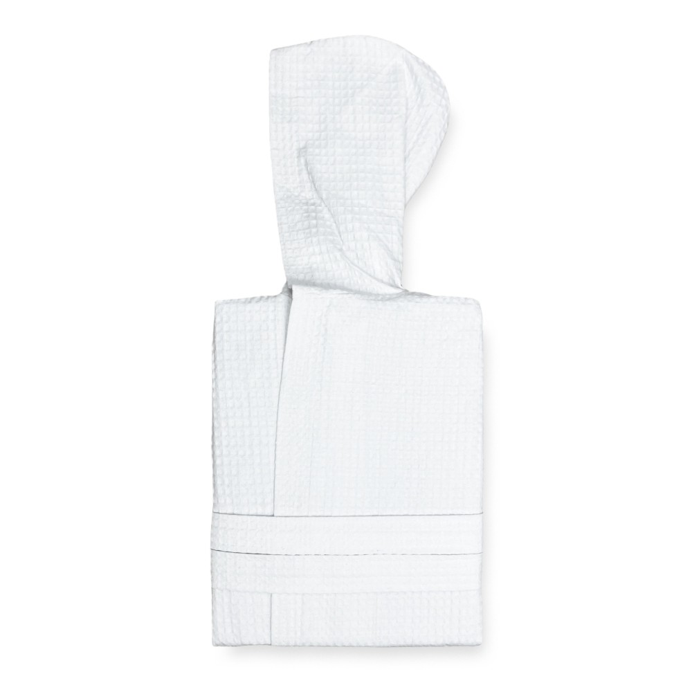 Peignoir Nest Ape BEE© en pur coton avec capuche adulte BLANC
