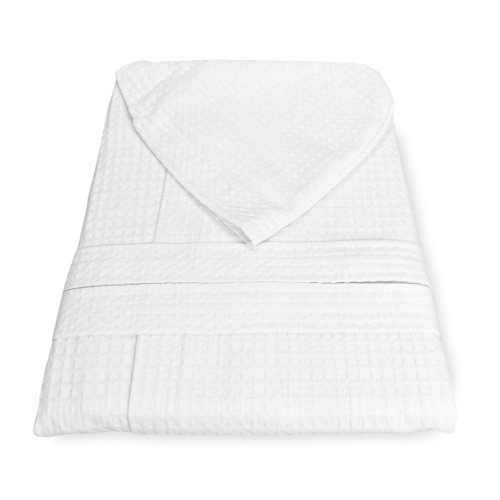 Peignoir Nest Ape BEE© en pur coton avec capuche adulte BLANC