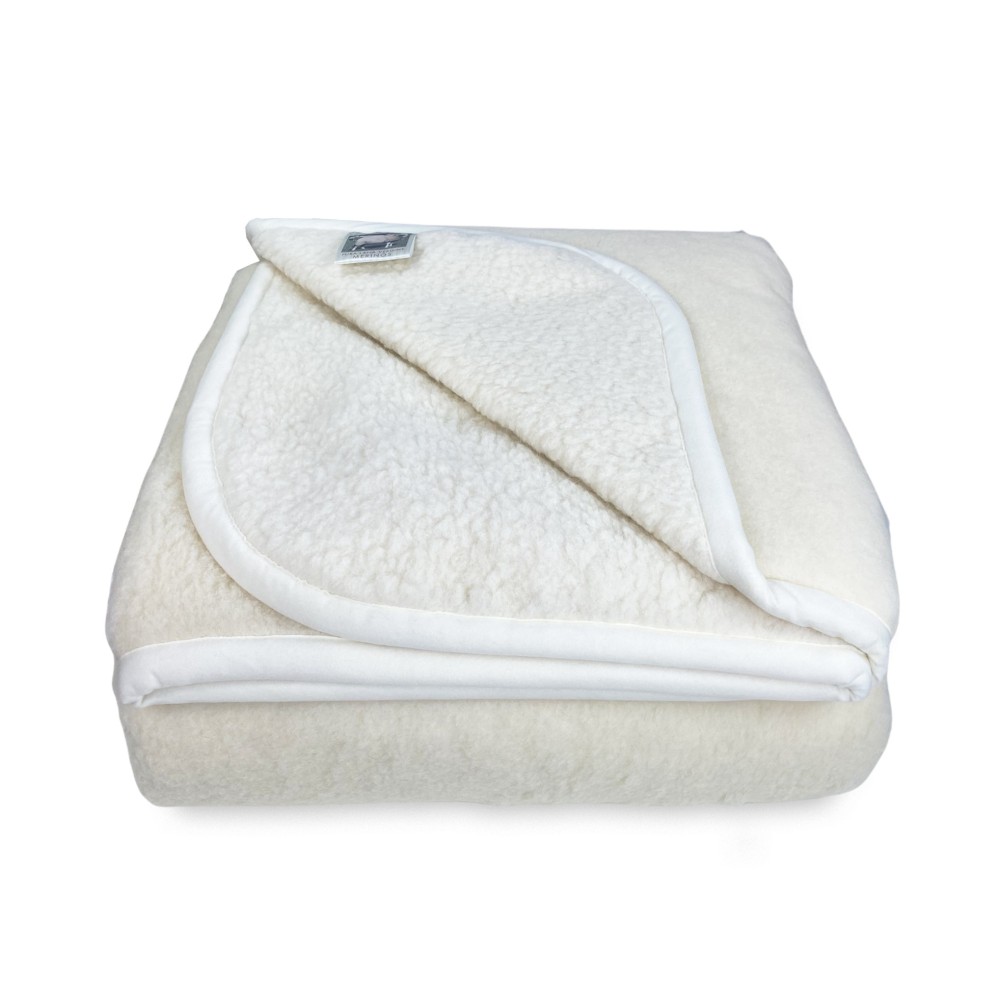 MARY BLANKET in real MERINO WOOL 1000 gr. Pure virgin wool