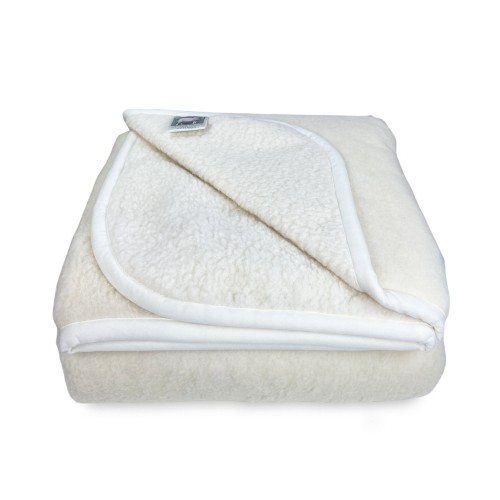 COPERTA MARY in vera LANA MERINOS 1000 gr. Pura lana vergine