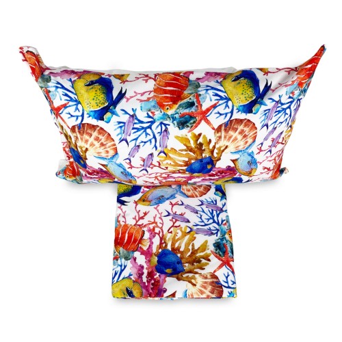 AQUARIUM DUVET COVER Tropical Fish in Pure Cotton Made in Italy