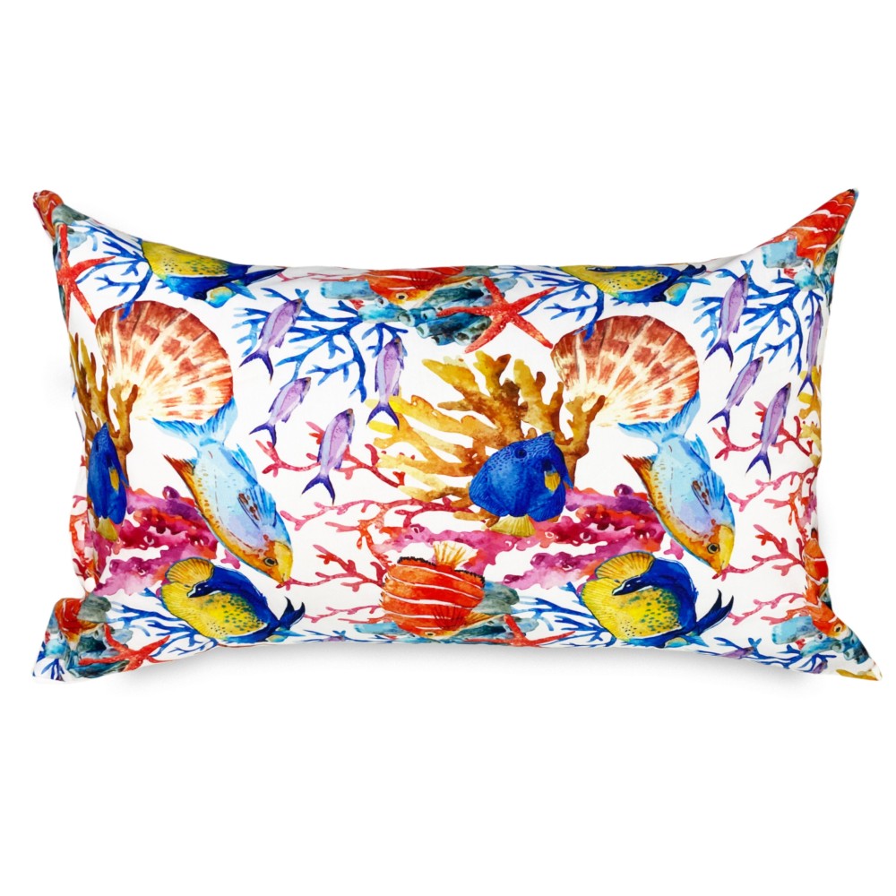 FUNDA NÓRDICA DE ACUARIO Peces tropicales de puro algodón Made in Italy