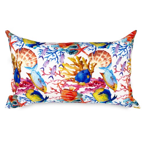 AQUARIUM DUVET COVER Tropical Fish in Pure Cotton Made in Italy