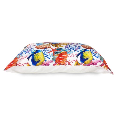 AQUARIUM DUVET COVER Tropical Fish in Pure Cotton Made in Italy
