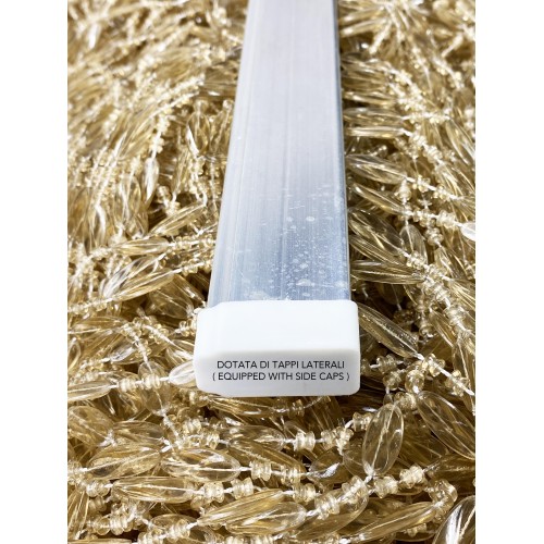 PABLO © TENT avec perles anti-insectes BEIGE en pvc anti-bruit avec tige METAL