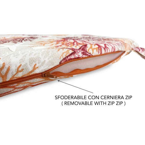 FUNDA DE SILLA BLANDA LONETA SEA SEA CORAL TELA COJÍN DE SILLA ROJO