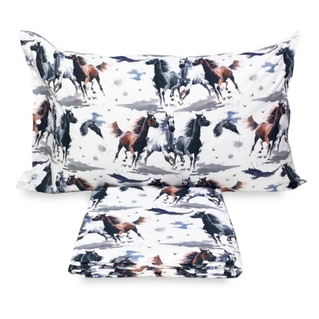 housse de couette avec chevaux