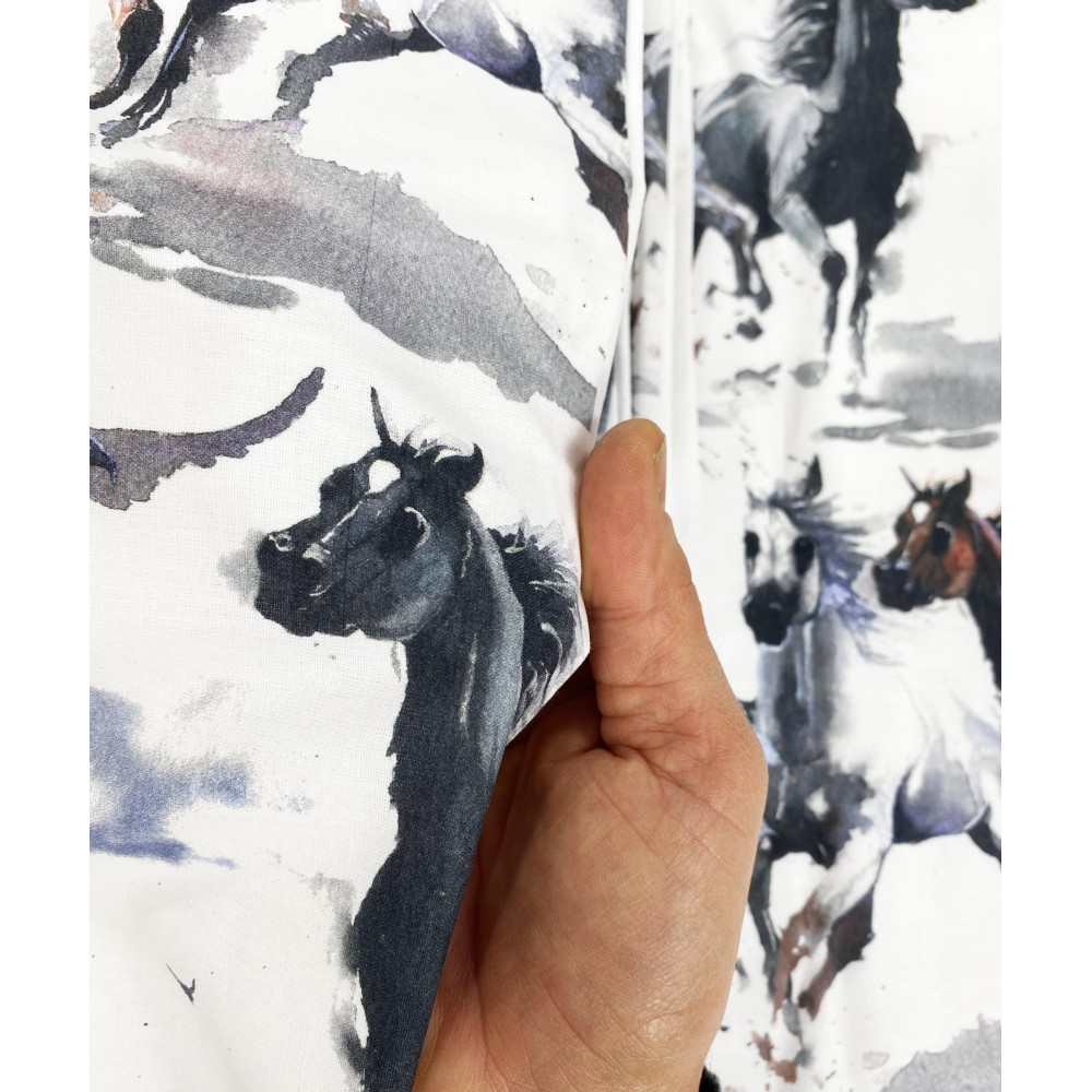 FUNDA NÓRDICA PARA CABALLOS Caballos de correr en Algodón puro Made in Italy