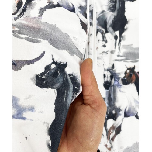 HOUSSE DE COUETTE POUR CHEVAUX DE COURSE EN COTON PUR Fabriqué en Italie