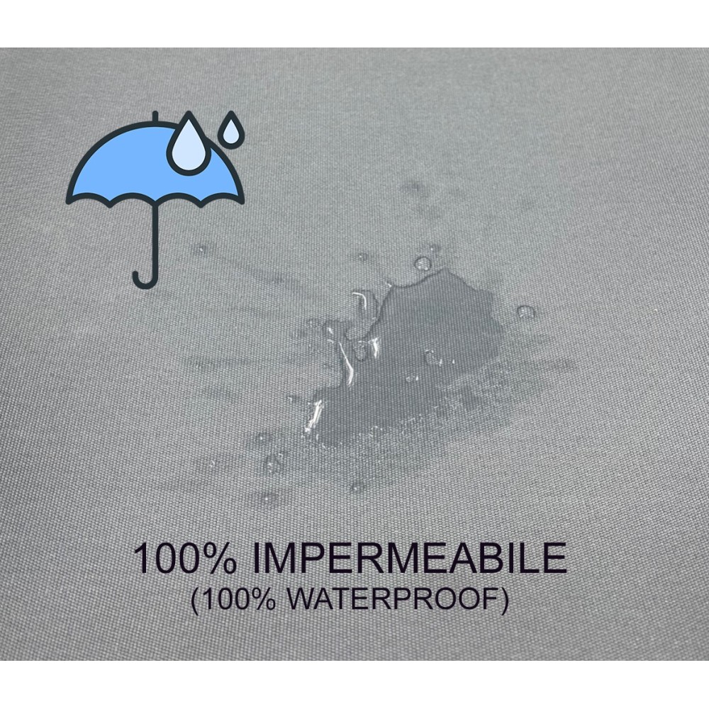 VERTIGO OUTDOOR AWNING GARDEN BALCONY GREY SOLID WATERPROOF AND WATER REPELLENT