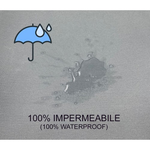 TENDA SOLE VERTIGO da esterno GIARDINO balcone GRIGIO UNITO impermeabile e idrorepellente