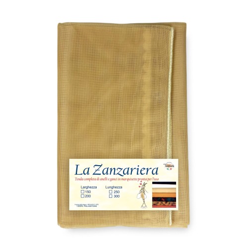 MARQUISETTE outdoor mosquito net curtain leaded in 8 different sizes plain BEIGE