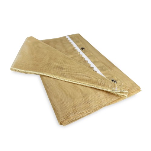 Cortina mosquitera de exterior MARQUISETTE emplomada en 8 tamaños diferentes liso BEIGE