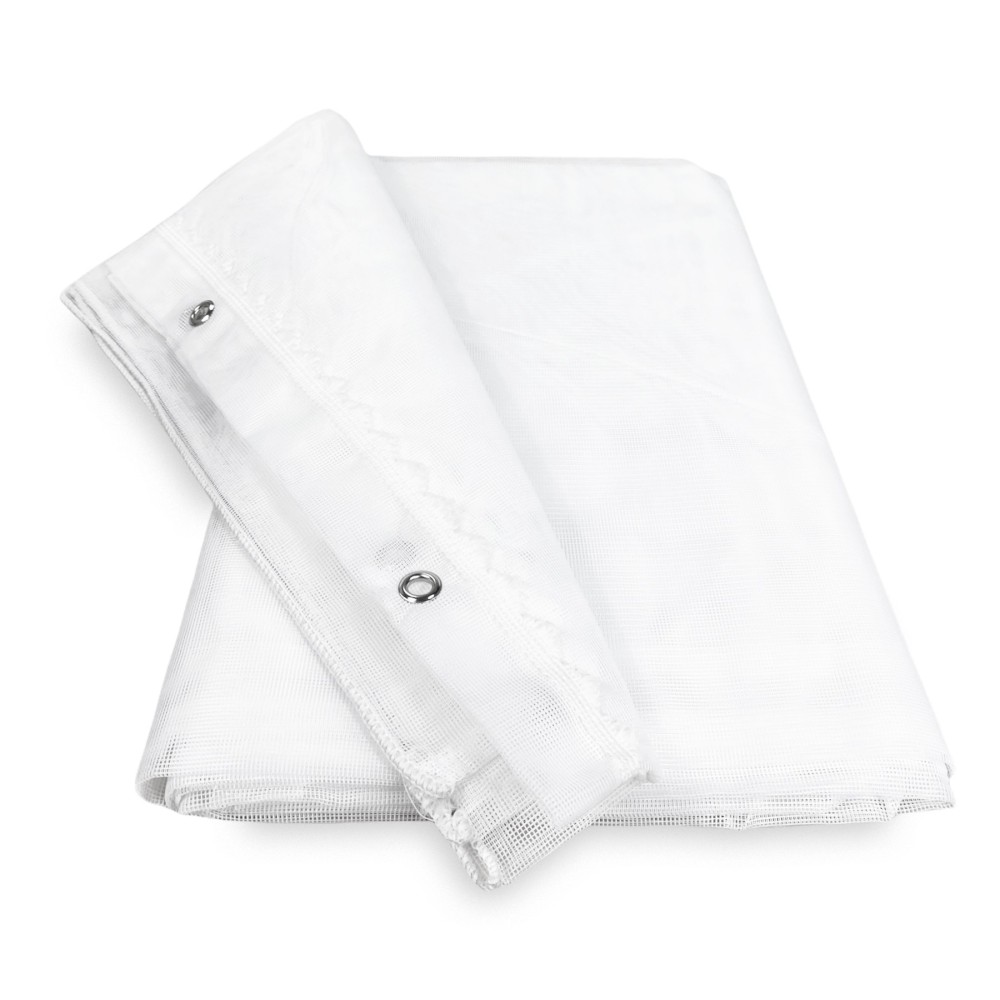 MARQUISETTE outdoor mosquito net curtain leaded in 8 different sizes plain WHITE