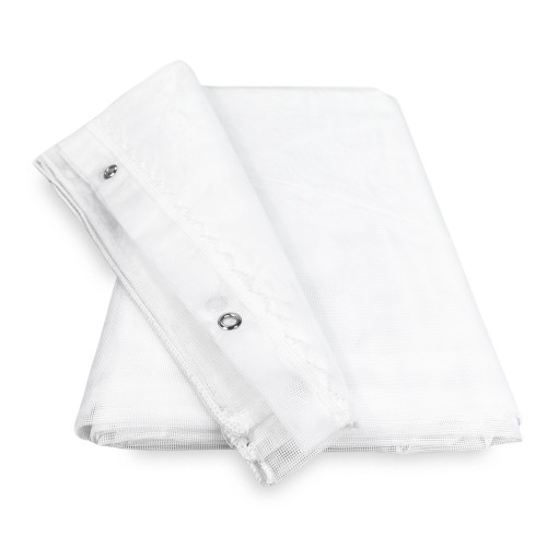 TENDA rete ZANZARIERA MARQUISETTE da esterno piombata in 8 misure diverse unito BIANCO