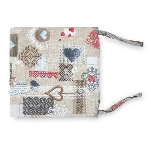 HOUSSE DE CHAISE SOUPLE TYROLEAN LONETA FABRIC SHABBY Red CUSHION CHAIR avec housse amovible