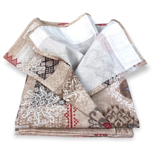 TIENDA SHABBY rojo cm.150X280 Tirolina hecha MADE in ITALY