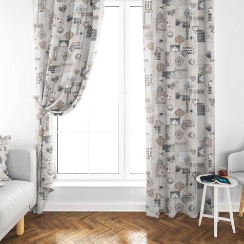 TIENDA SHABBY beige cm.150X280 Tirolina hecha MADE in ITALY