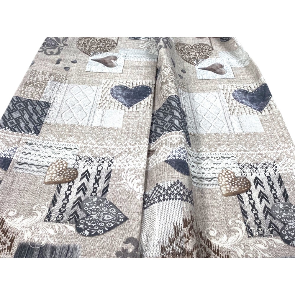 Telo Arredo Cotone 260x280 cm Tessuto Copritutto Granfoulard Copridivano  Copriletto Fiori Beige