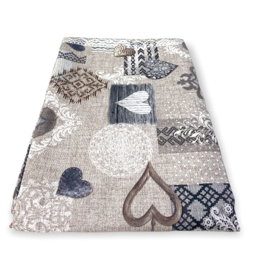 FURNISHING COVER cover GRAN SCARF BEDSPREAD sofa cover Tyrolean SHABBY BEIGE