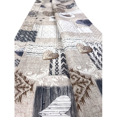 FUNDA DE DECORACIÓN Funda GRAN SCARF COLCHA funda de sofá Tirolesa SHABBY BEIGE