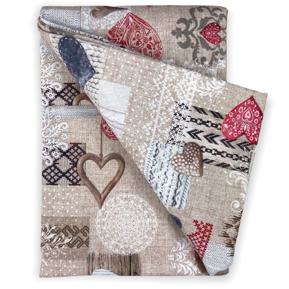 SERVIETTE HOUSSE DE MEUBLE GRAN SCARF BEDSPREAD housse de canapé Shabby RED