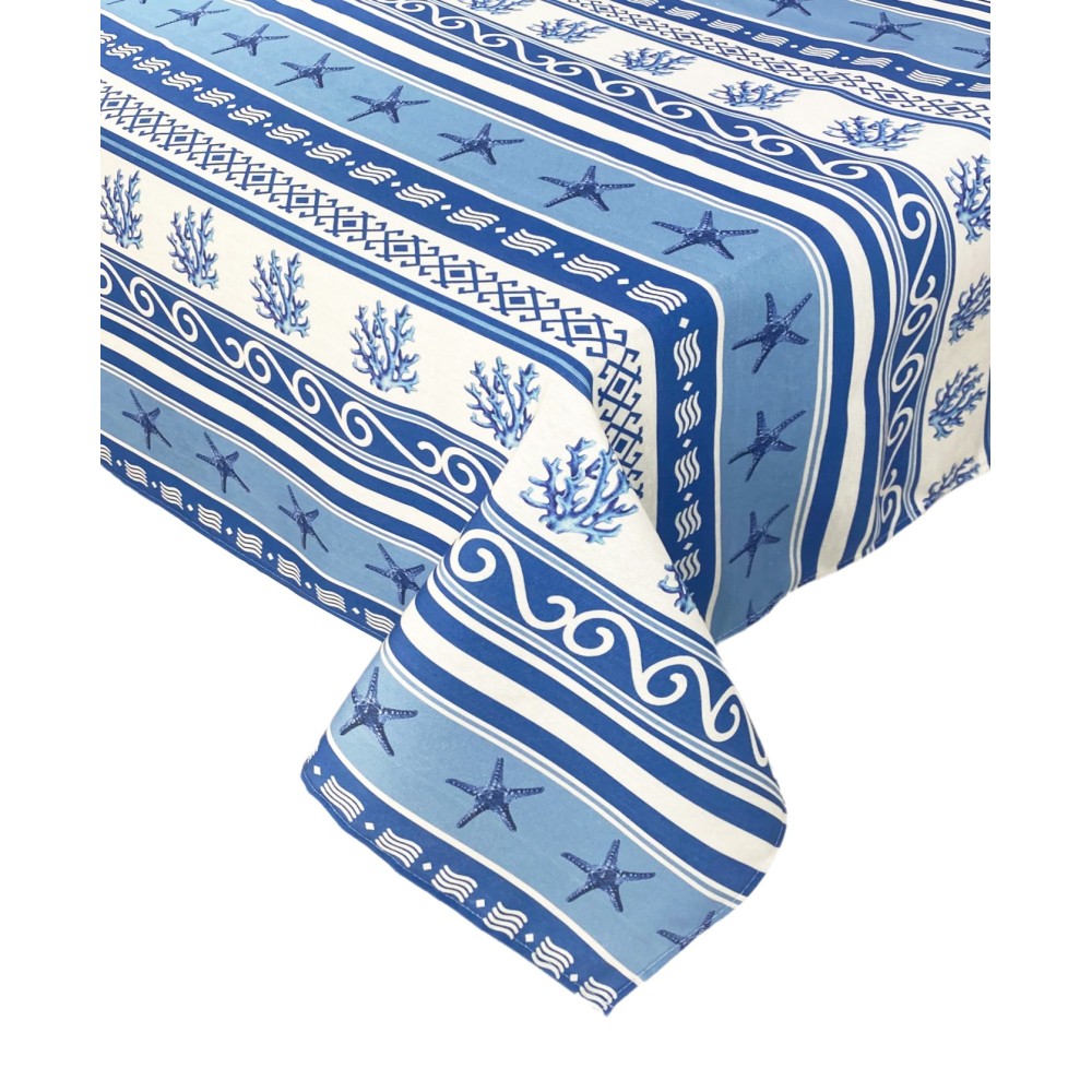 nappe résine mer grèce coraux bleus