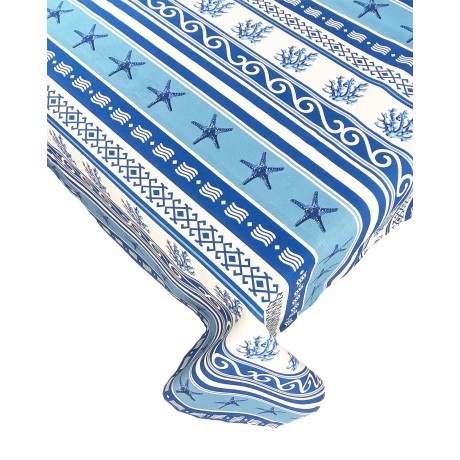 nappe résine mer grèce coraux bleus