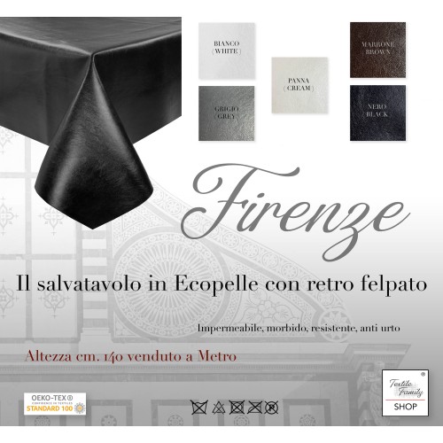 SALVAMENTO DE MESA FIRENZE en PIEL SINTÉTICA imitación piel ECO altura cm. 140 skai por metro