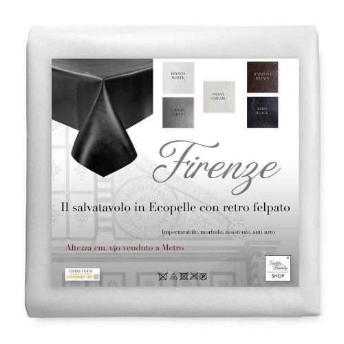 FIRENZE TABLE SAVER in FAUX LEATHER imitation ECO leather leather height cm. 140 Skai Per Meter