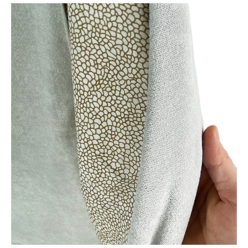 KIKOY Boy Beige double beach towel in COTTON and terry towel with KEEP BACKPACK