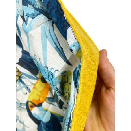 serviette de plage kikoy avec toucan