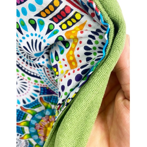 TELO mare doppio KIKOY Colours in COTONE e in SPUGNA con ZAINO KEEP