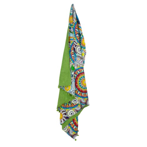 KIKOY Colours double beach towel in COTTON and TERRY TOWEL with KEEP BACKPACK