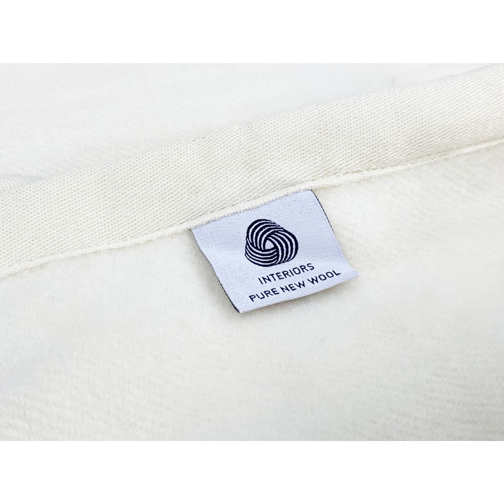 LEICHTE FRÜHLING SOMMER DECKE AUS MERINOWOLLE FEIN SOMMER doppelt 2 QUADRATE Natur