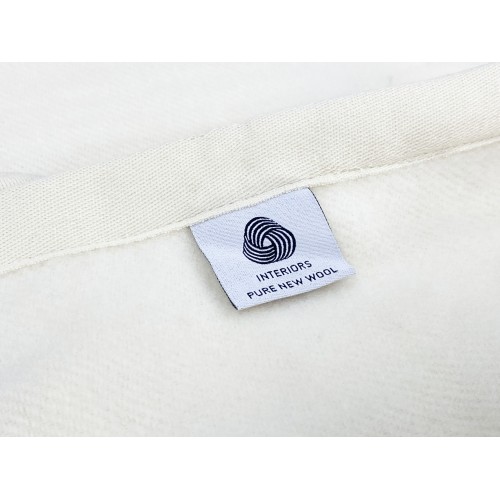 LEICHTE FRÜHLING SOMMER DECKE AUS MERINOWOLLE FEIN SOMMER doppelt 2 QUADRATE Natur