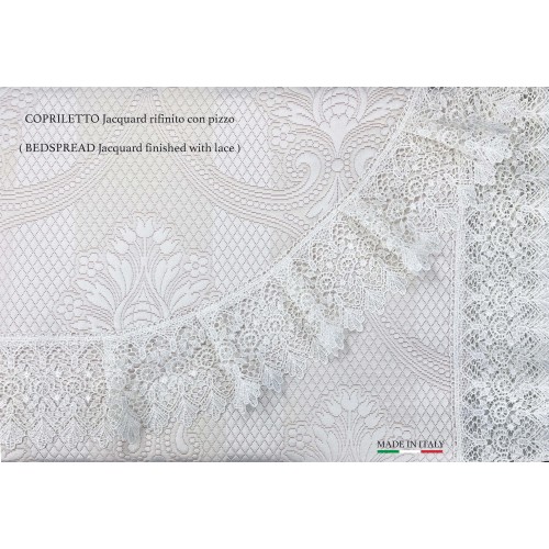 SUSY TRUNK finished with Macramé Lace DOUBLE sheet and BEDSPREAD idea BRIDE