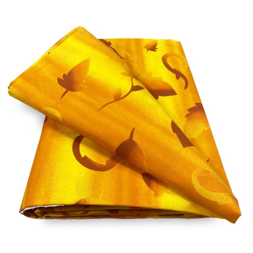 TELO ARREDO copritutto GRAN FOULARD copriletto COPRIDIVANO tessuto FOGLIA GIALLA