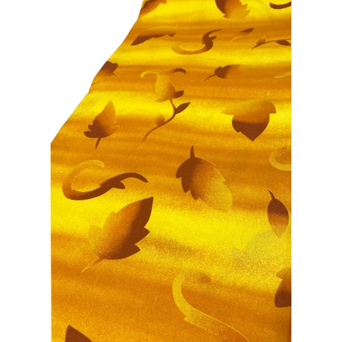 BADEN BEZUG GRAN SCARF Tagesdecke SOFA BEZUG Stoff YELLOW LEAF