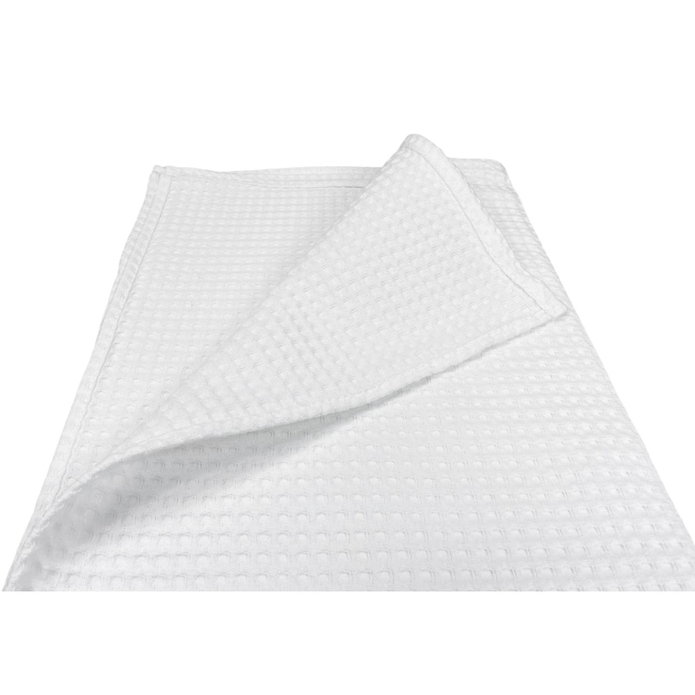 SET 6 serviettes SERVIETTE Coton COULEUR UNIE blanc NID D’ABEILLE HOTEL SUPPLY 60X100