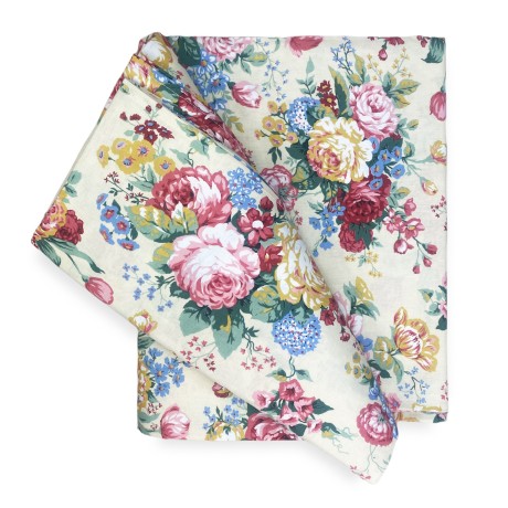 Tissu imprimé de fleurs de style sanderson