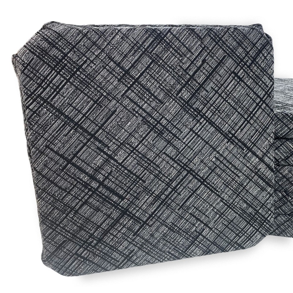 FUNDA DE SILLA CON ALAS color liso EN TELA Jacquard MODERNO Negro