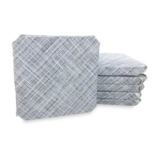 HOUSSE DE SIÈGE avec AILES couleur unie EN Tissu Jacquard GRIS MODERNE