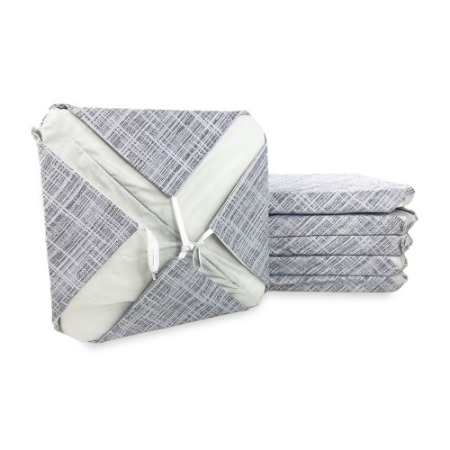 FUNDA DE SILLA CON ALAS color liso EN TELA Jacquard MODERN Gris